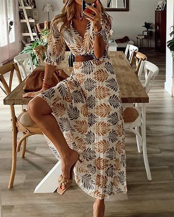 | A-Line Maxi Dress