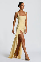 Spaghetti Strap High Slit Maxi Dress