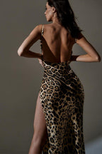 Slit Bodycon Slip Dress