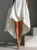 Liora | Linen Sleeveless Midi Dress