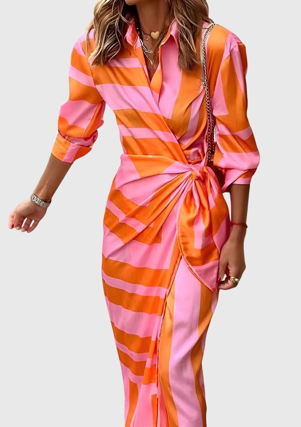 | Wrap Dress in Print