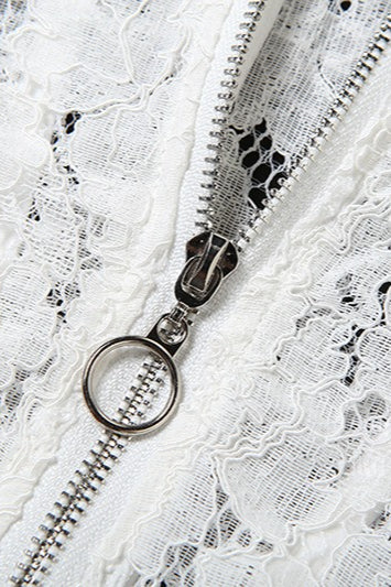 White Lace Bustier Bodycon Dress