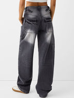 Heavy Duty Washed Loose Boyfriend Jeans