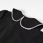 Evie A-Line Dress with Spliced Collar