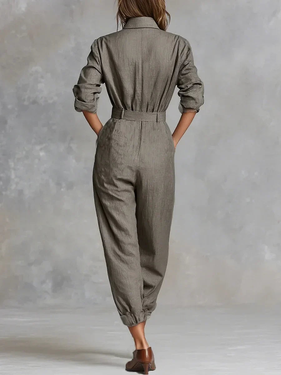 | Linen-Cotton Jumpsuit