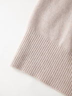 Solid High Neck Pullover Sweater