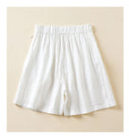 Cotton Linen Loose Casual Cropped Pants