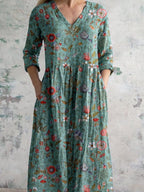 Giovanna Aesthetic Summer Dress Made of Cotton Elevated Occasion Wear