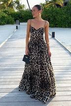 Leopard Print Sexy Slip Dress Party Dress