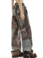 High Street Distressed Straight Leg Boyfriend Jeans