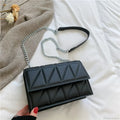 Chain Strap Flap Embroidery Crossbody