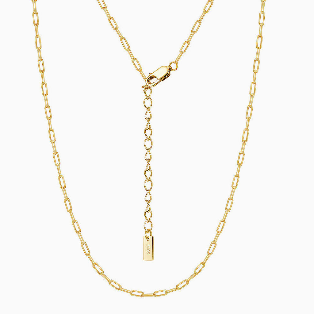 Sterling Silver Polished 4MM Link Chain Necklace