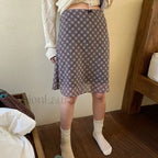 Chiffon Low Waist Patchwork Skirt