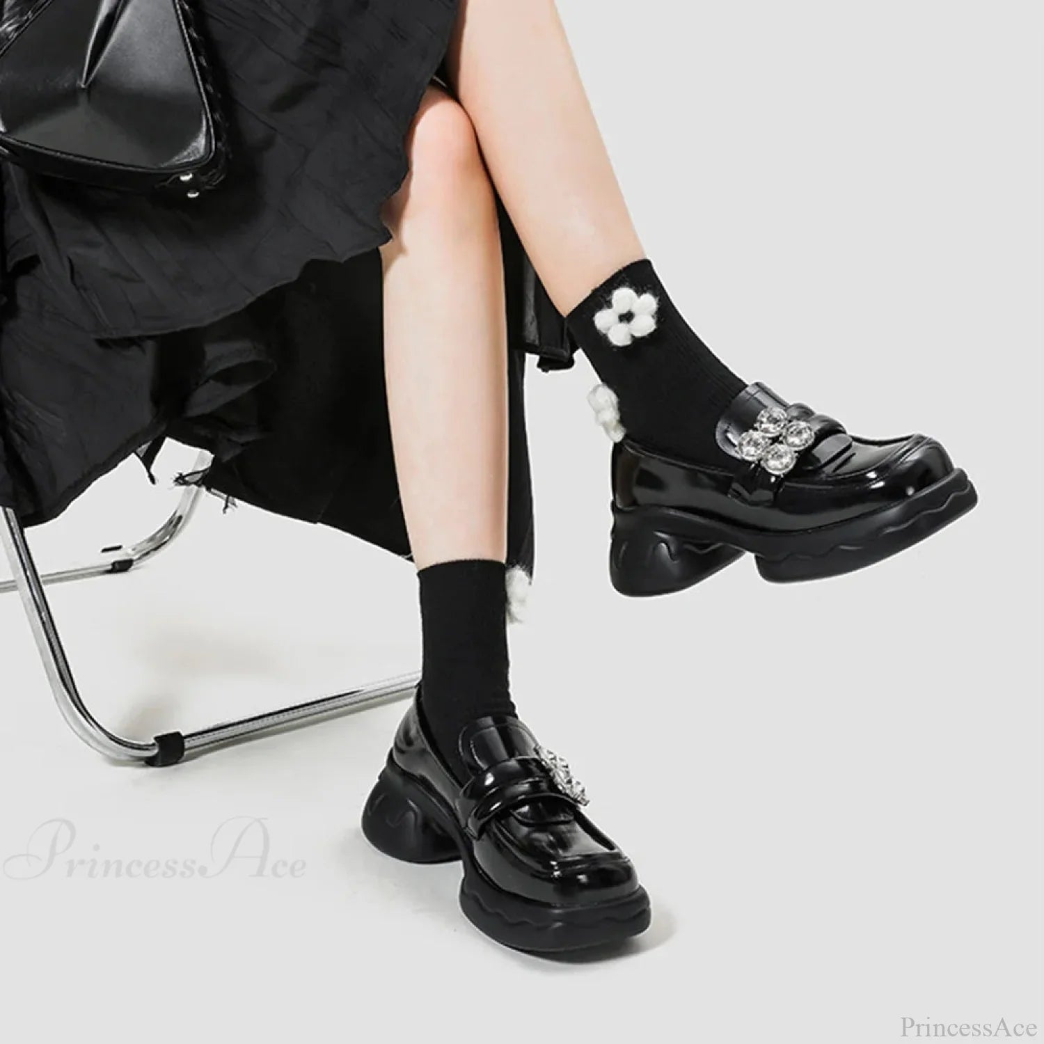 Chunky Leather Elevated Informal Sneaker