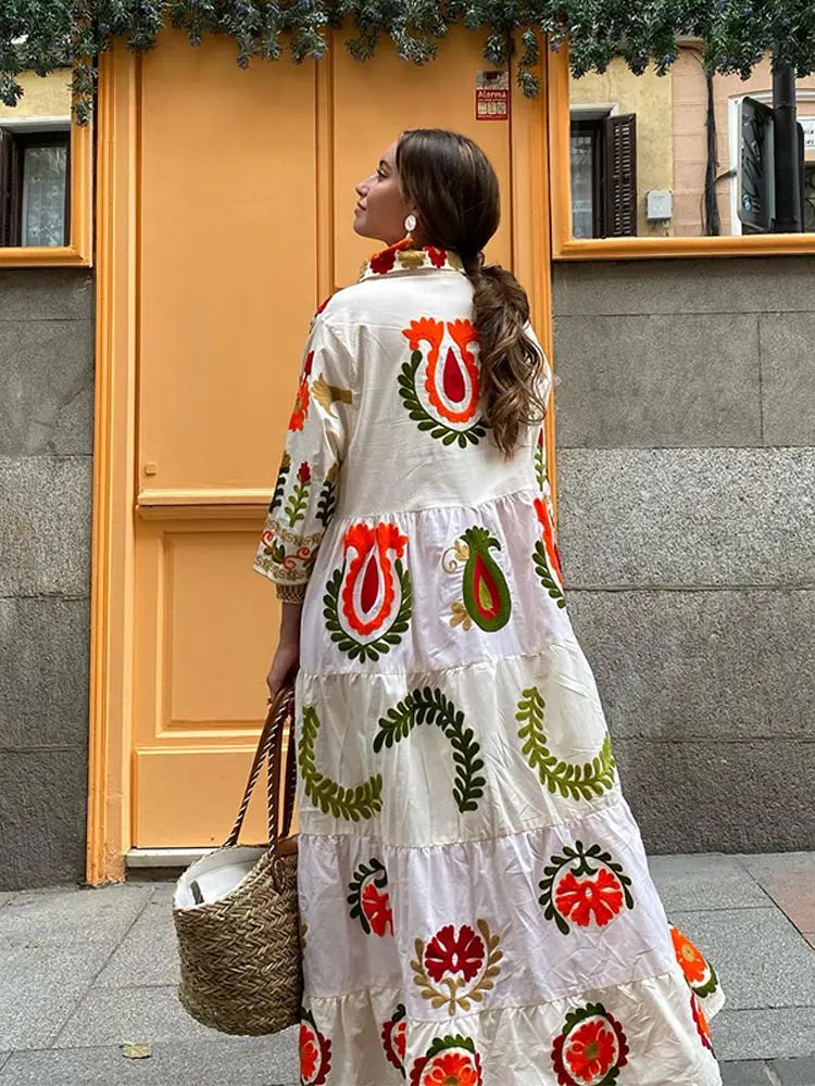 Nuria Statement Boho Summer Dress Boutique Collection