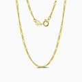Sterling Silver Polished Figaro Chain Necklace
