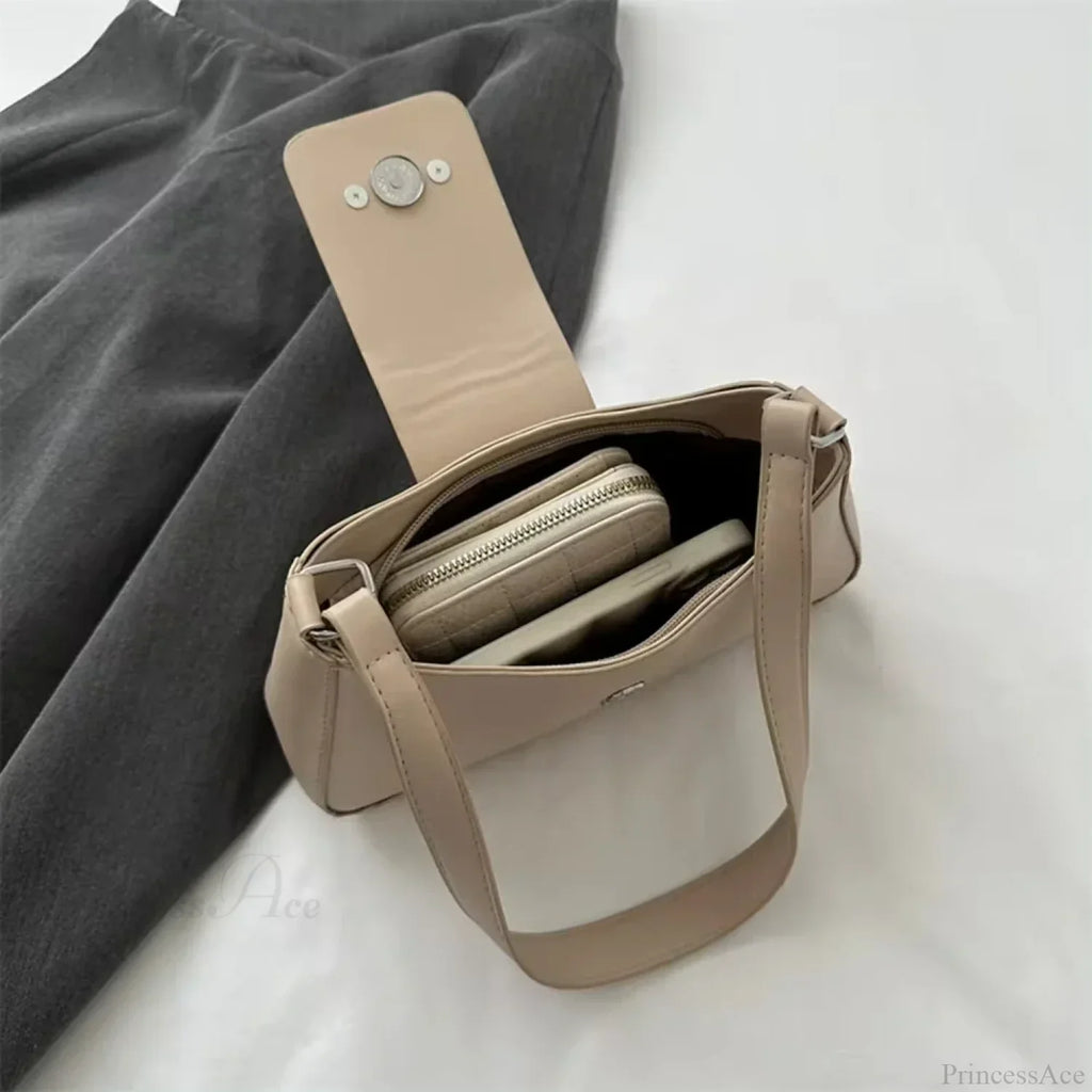 Classic Y2K Vintage PU Leather Shoulder Bag