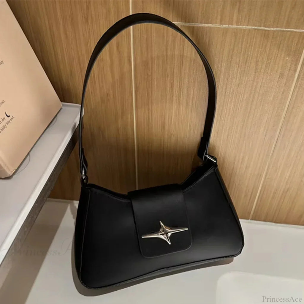 Classic Y2K Vintage PU Leather Shoulder Bag