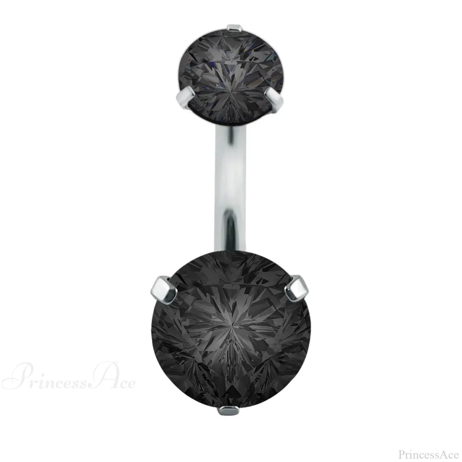 Clear Circular Medieval Surgical Belly Ring