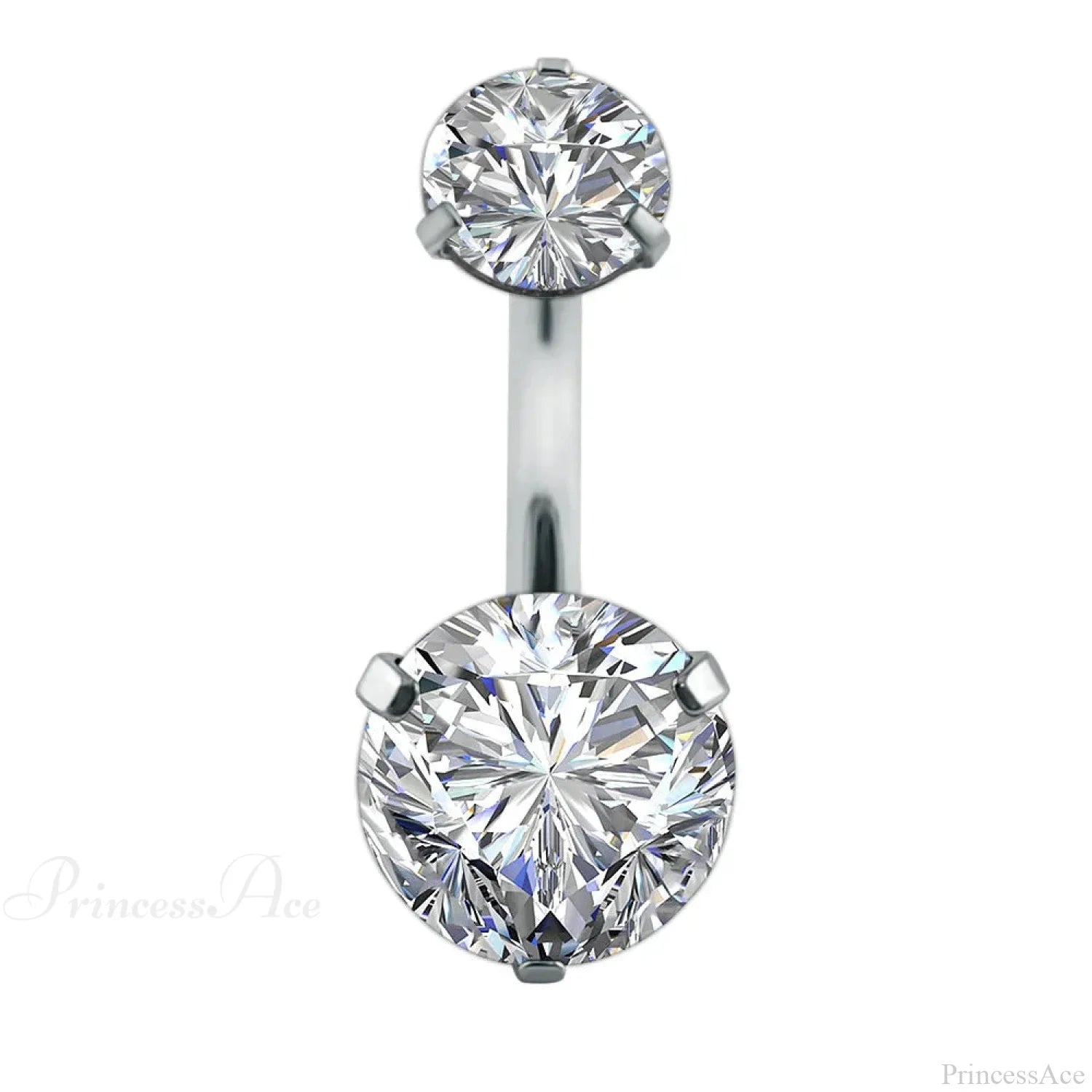 Clear Circular Medieval Surgical Belly Ring