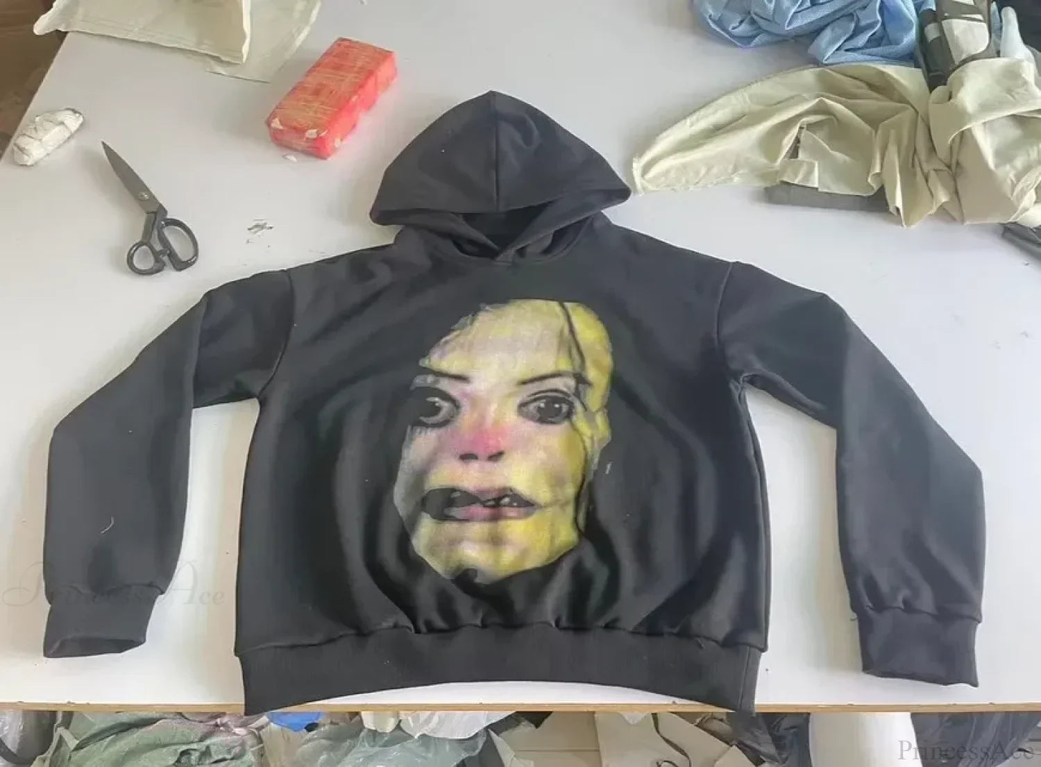 Clown Graphic Oversized Hoodie