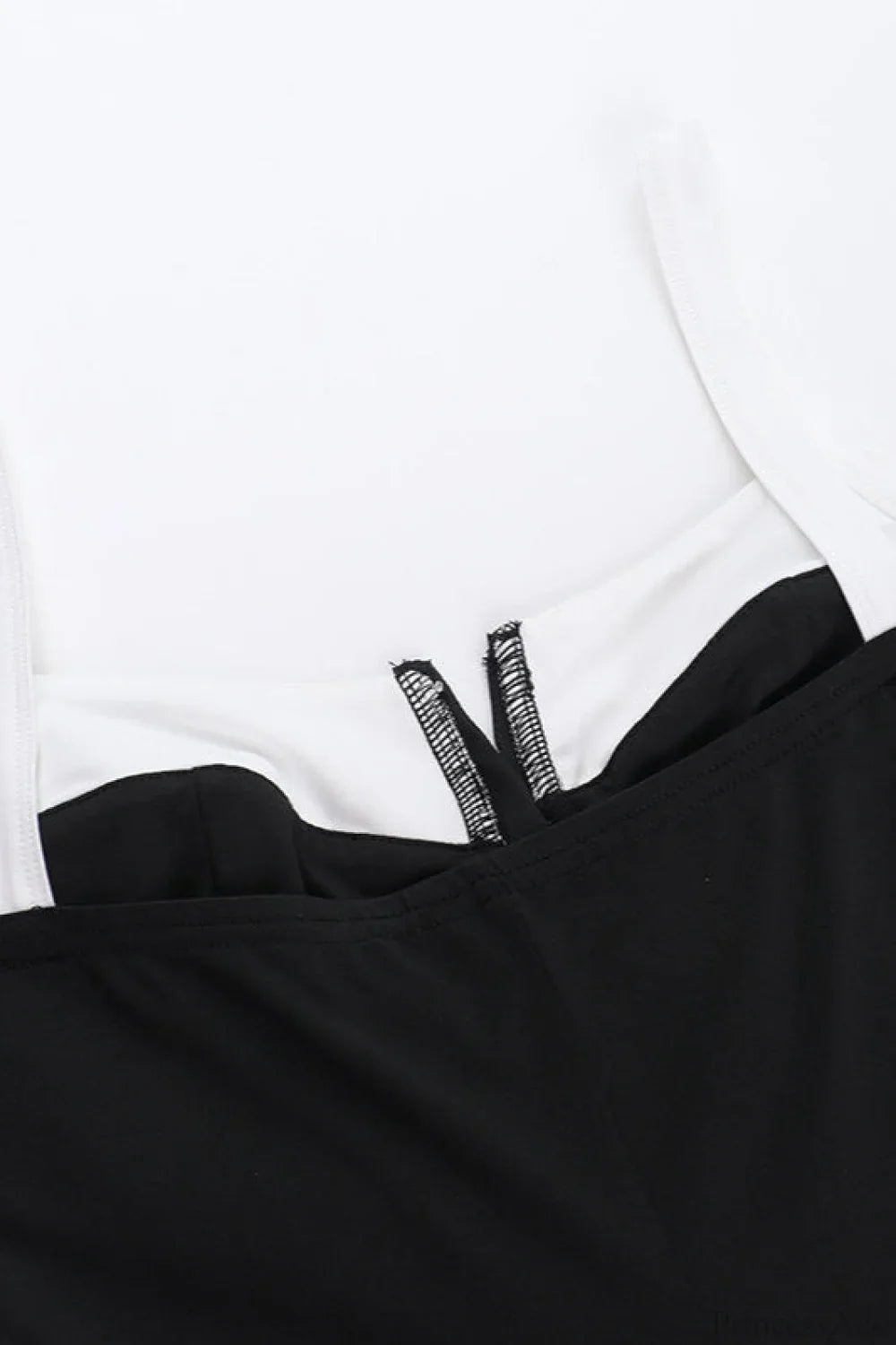Color Block Cami Slit Mini Dress