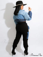 Color Block Graceful Sweater Cardigan