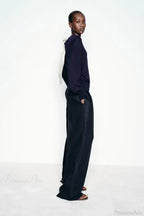Color Contrasting Bow Bat Sleeve Cardigan