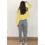 Contrast Stitching Long Sleeve Button Cardigan