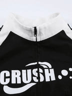 Contrasting Trim Graceful Vintage Crop Top