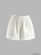 Cotton & Linen Backless Halter Top With Shorts Set