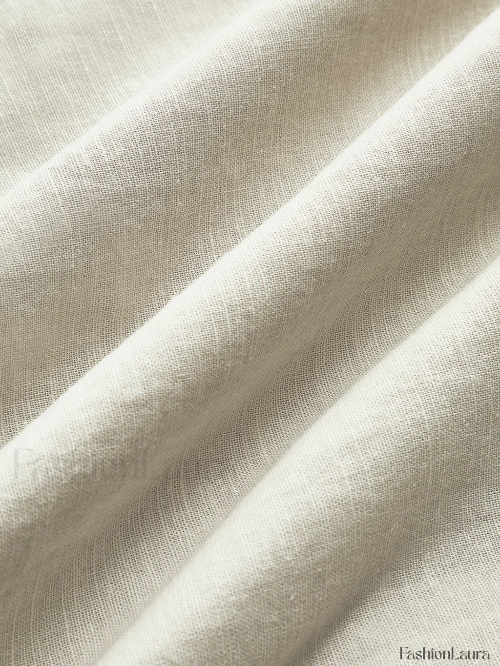 Cotton And Linen Pleated Cutout Long Dress