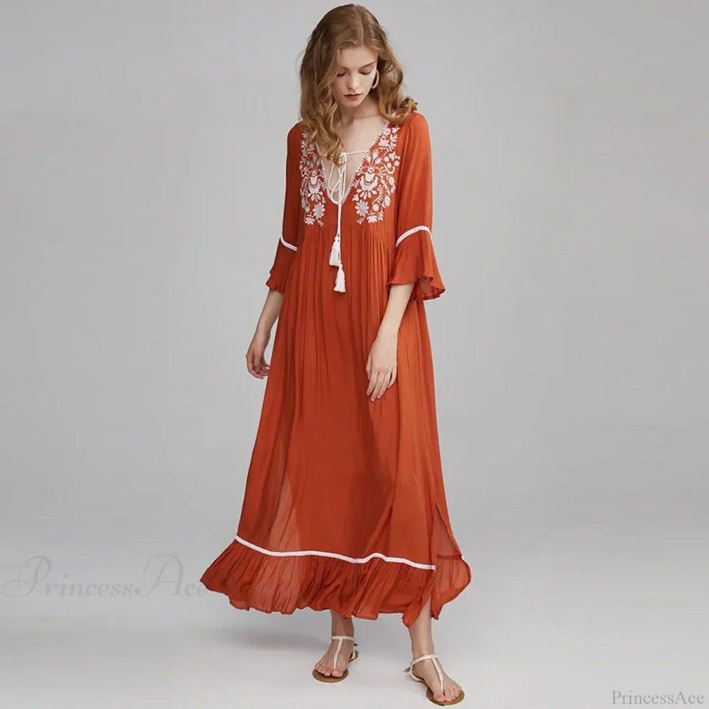 Cotton Rayon Boho Dress