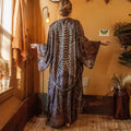 Cotton Rayon Floral Printed Boho Maxi Beach Cover up
