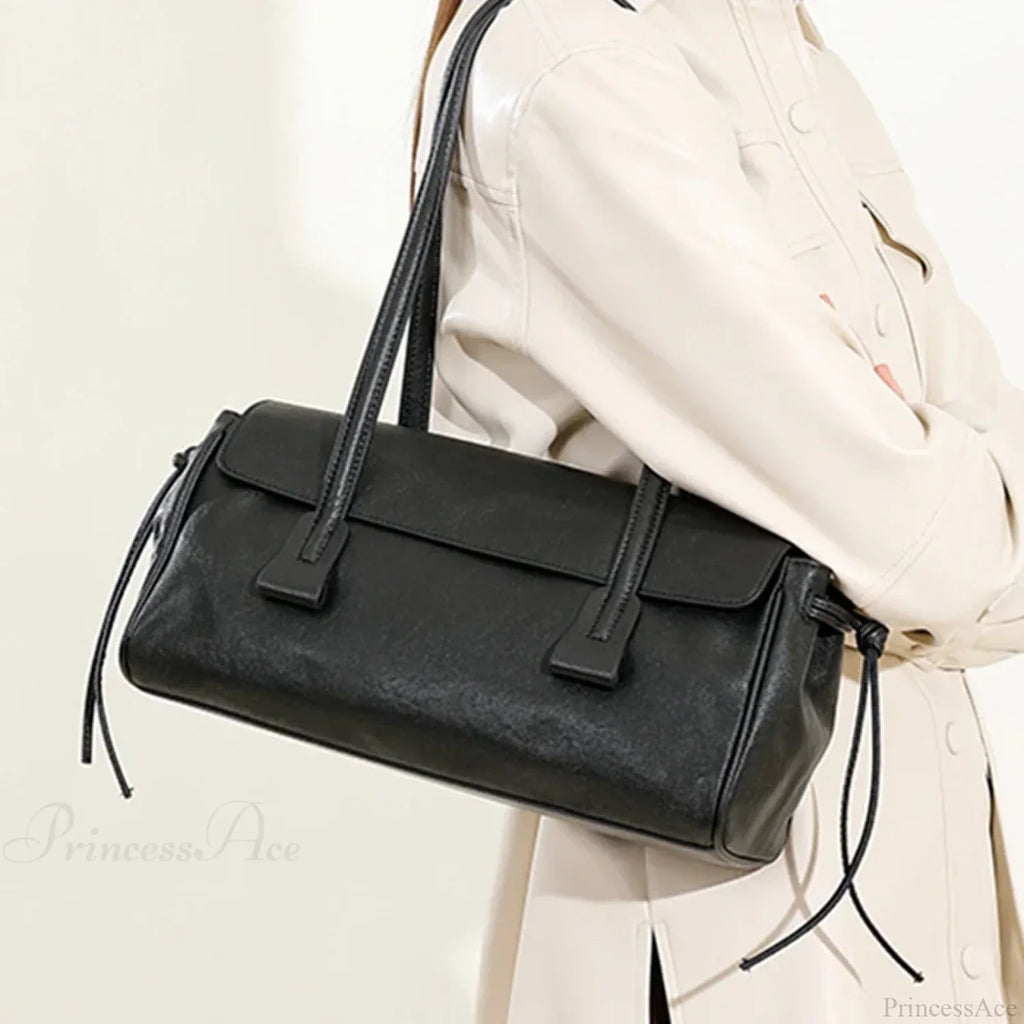 Cow Genuine Leather Luxury Satchel Shoulder Bag