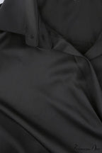 Cowl Neck Ruched Dress
