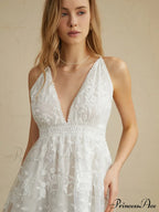 Criss Cross Double Trendy Layers Backless Short Dress