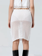 Crochet 3D Flower Patchwork Skirt