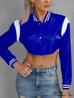 Crop Letter Graphic Trendy Raglan Sleeve Tee