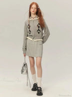Cropped Bow Aesthetic Cardigan