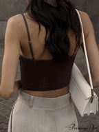 Cropped Sequin Graceful Halter Corset Top