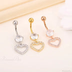 Crystal Dangle Gothic Belly Ring