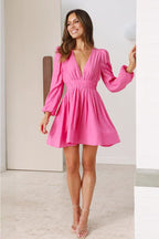 Lidia Timeless Mini Dress Pink Premium Wardrobe Essential