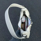Cute White Star Leather Shoulder Tote Bag