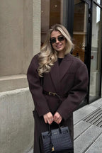 Classic Double-Breasted Lapel Long Overcoat