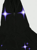 Star Print Oversized Hoodie