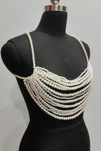 Multi-layer Faux Pearl Bra