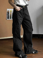 Vintage Multi Pocket Splice Cargo Jeans