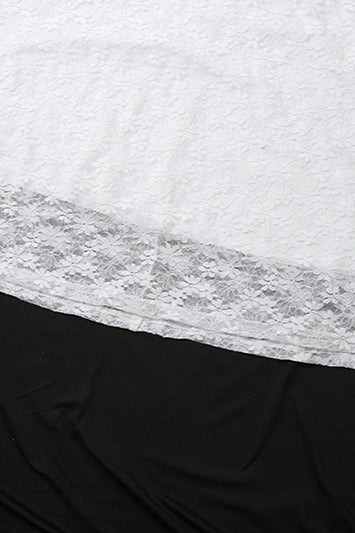 Lace Off Shoulder Sweetheart Ruffle Strap Column Maxi Dress