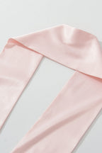 Strapless Scarf Neck Detail Bodycon Mini Dress